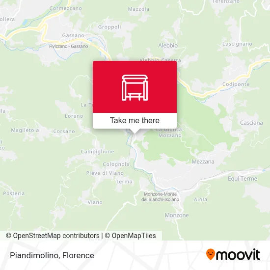 Piandimolino map