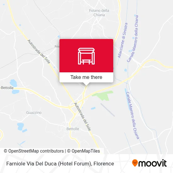 Farniole Via Del Duca (Hotel Forum) map