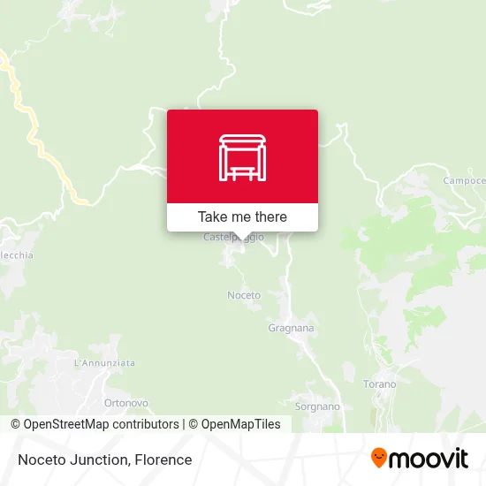 Noceto Junction map