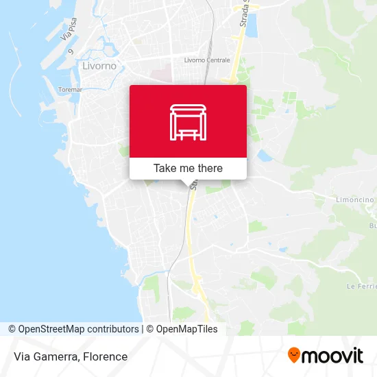 Via Gamerra map