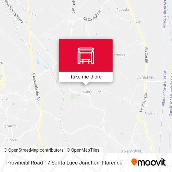 Provincial Road 17 Santa Luce Junction map