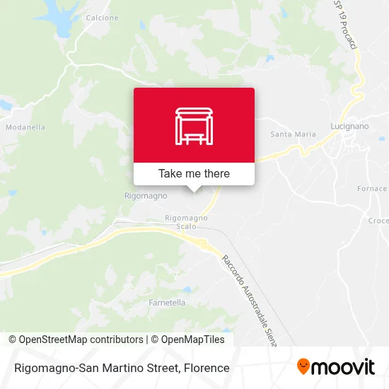 Rigomagno-San Martino Street map