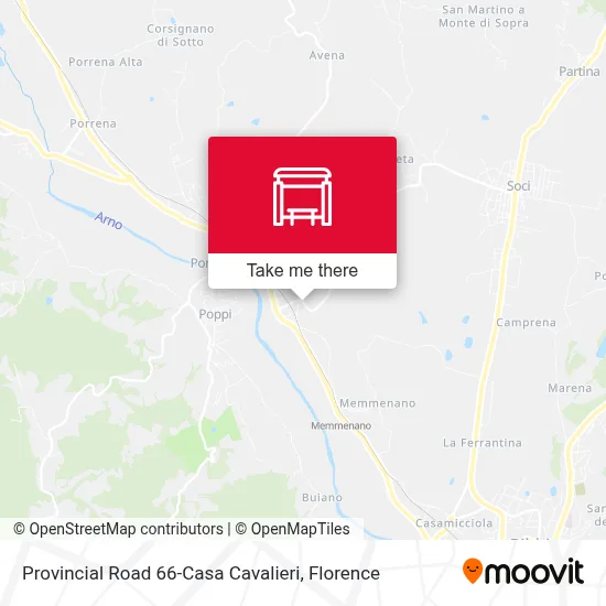 Provincial Road 66-Casa Cavalieri map