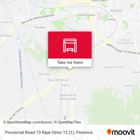 Provincial Road 73 Ripa Olmo 12 map
