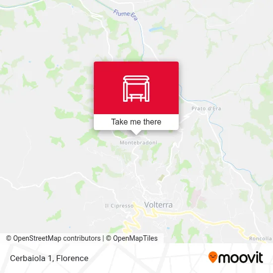 Cerbaiola 1 map