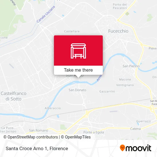 Santa Croce Arno 1 map