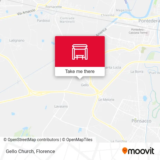 Gello Church map