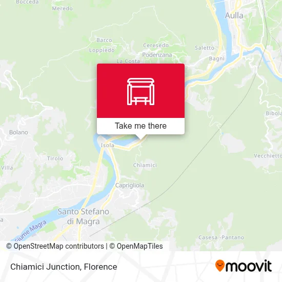Chiamici Junction map