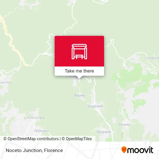 Noceto Junction map