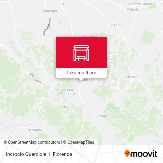 Incrocio Querciole 1 map