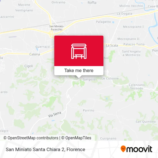 San Miniato Santa Chiara 2 map
