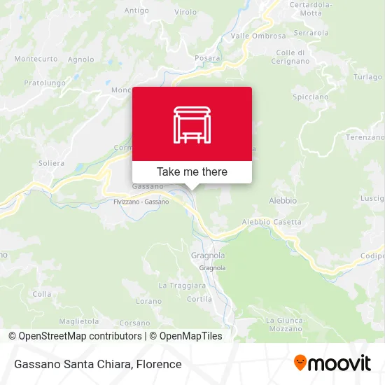 Gassano Santa Chiara map