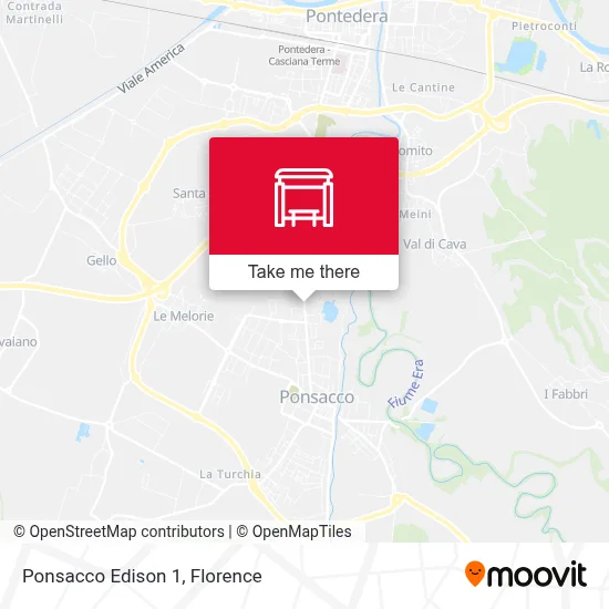 Ponsacco Edison 1 map