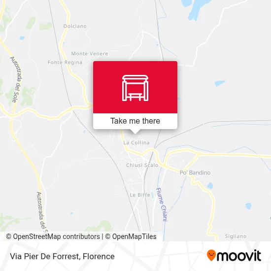 Via Pier De Forrest map