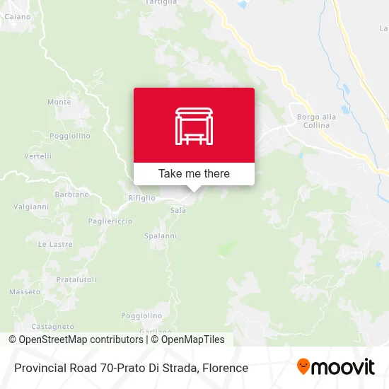 Provincial Road 70-Prato Di Strada map