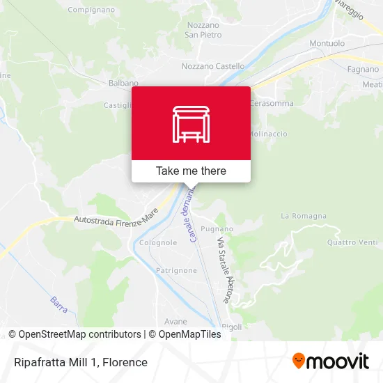 Ripafratta Mill 1 map