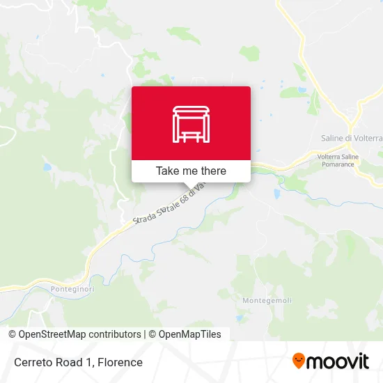 Cerreto Road 1 map