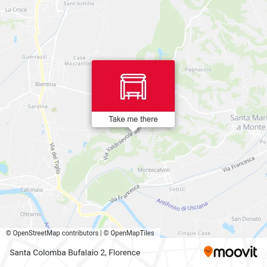 Santa Colomba Bufalaio 2 map