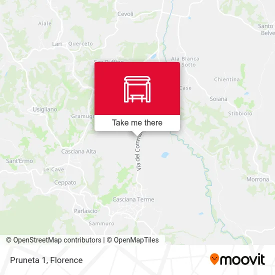 Pruneta 1 map