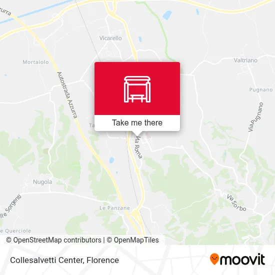 Collesalvetti Center map