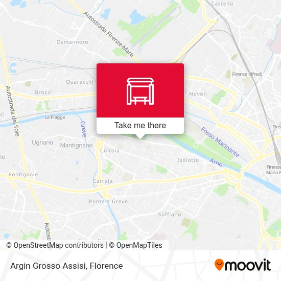 Argin Grosso Assisi map