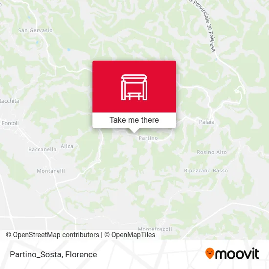 Partino_Sosta map