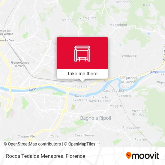 Rocca Tedalda Menabrea map
