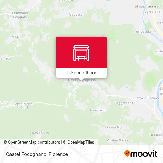 Castel Focognano map