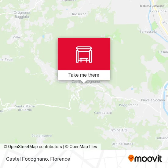 Castel Focognano map