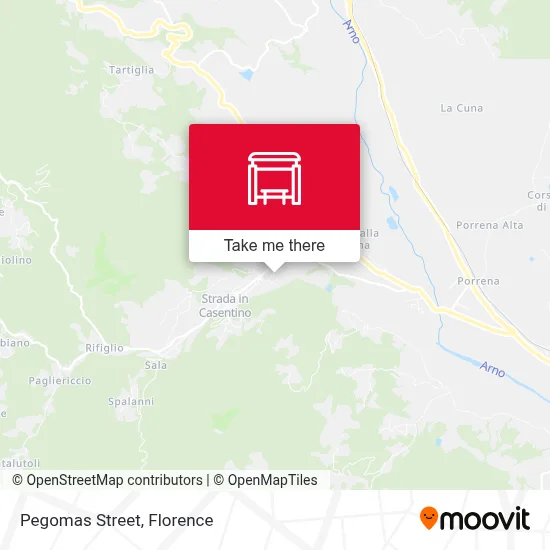 Pegomas Street map