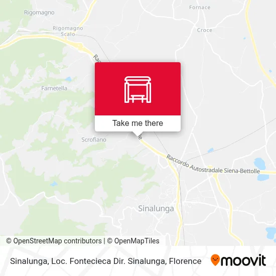 Sinalunga, Loc. Fontecieca Dir. Sinalunga map