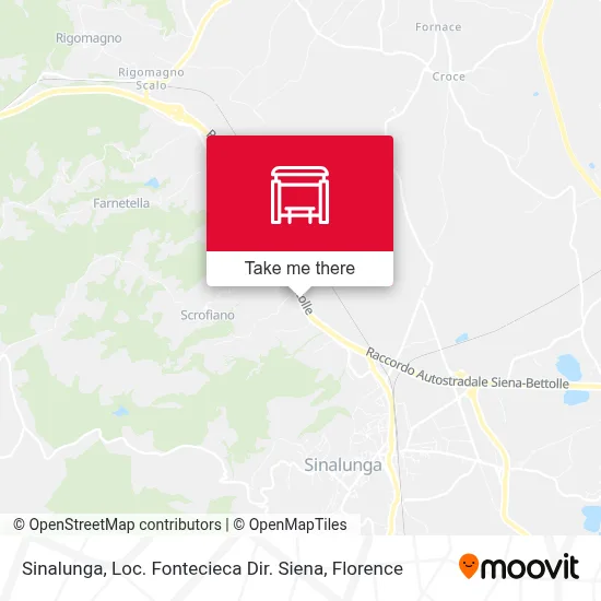 Sinalunga, Loc. Fontecieca Dir. Siena map