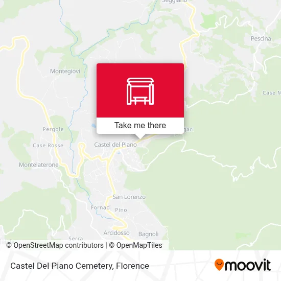 Castel Del Piano Cemetery map
