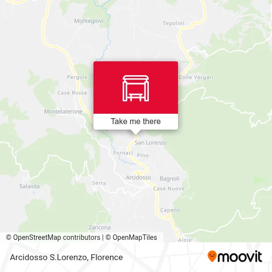Arcidosso S.Lorenzo map