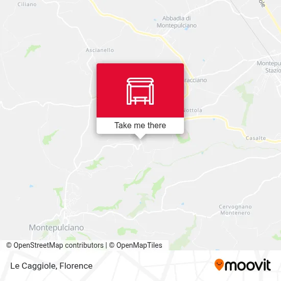 Le Caggiole map