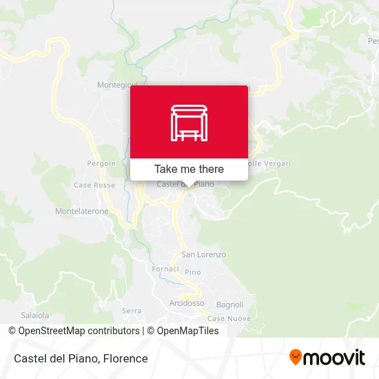Castel del Piano map