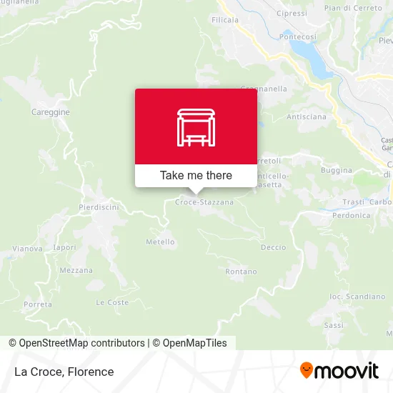 La Croce map