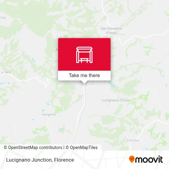 Lucignano Junction map