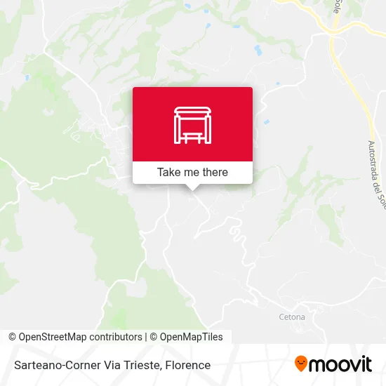 Sarteano-Corner Via Trieste map
