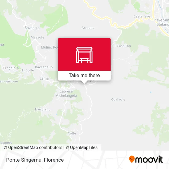 Ponte Singerna map