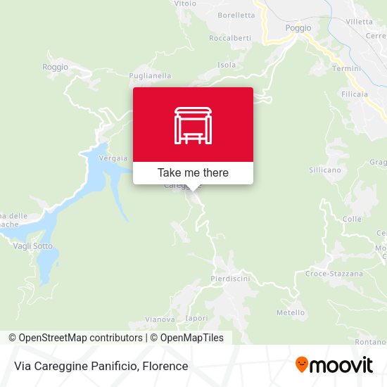 Via Careggine Panificio map
