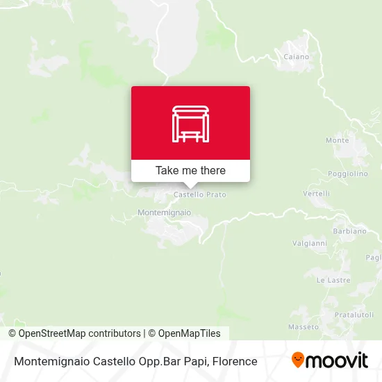 Montemignaio Castello Opp.Bar Papi map