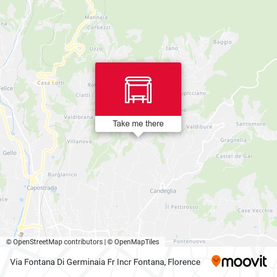 Via Fontana Di Germinaia Fr Incr Fontana map
