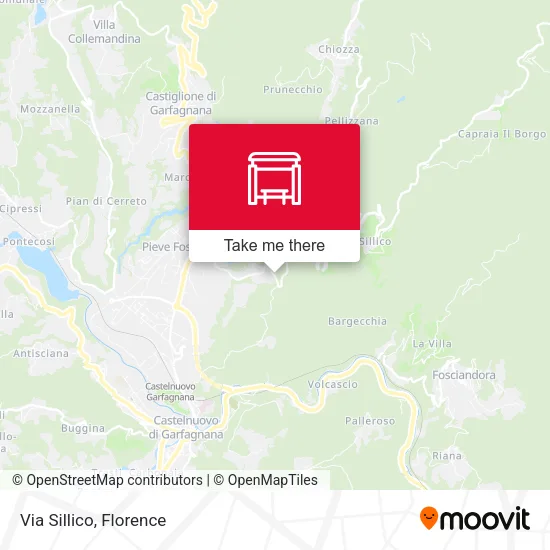 Via Sillico map