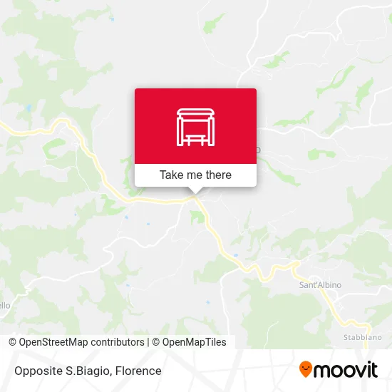 Opposite S.Biagio map