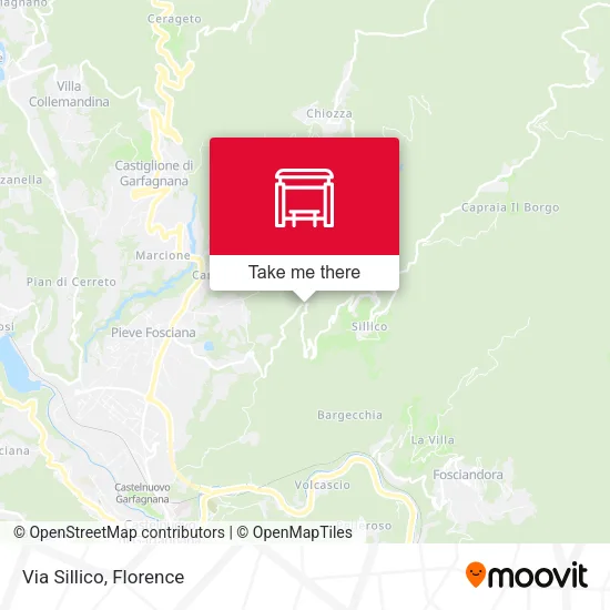 Via Sillico map