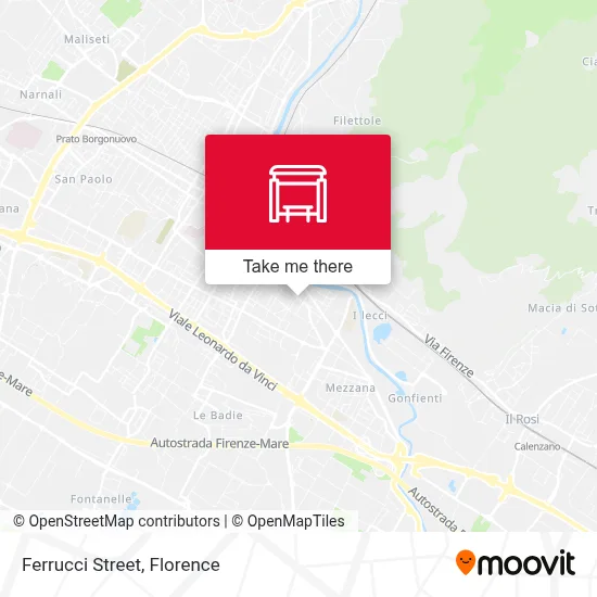 Ferrucci Street map
