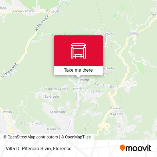 Villa Di Piteccio Bivio map