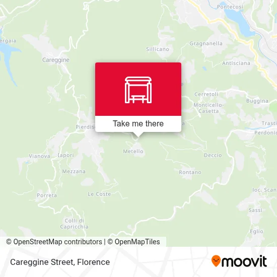 Careggine Street map