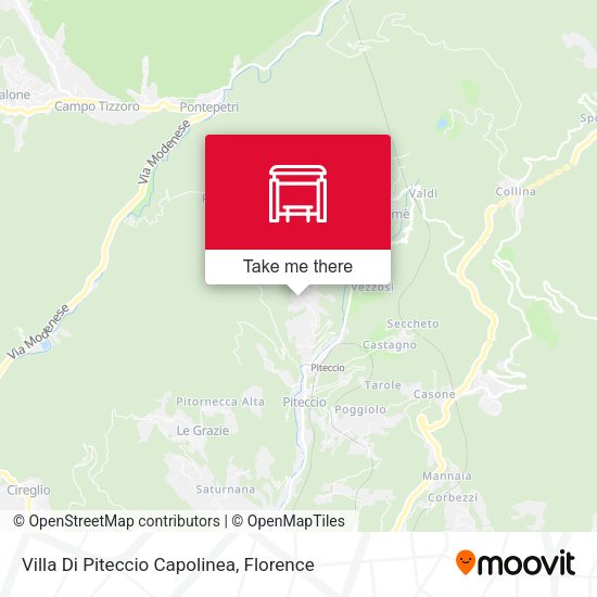 Villa Di Piteccio Capolinea map